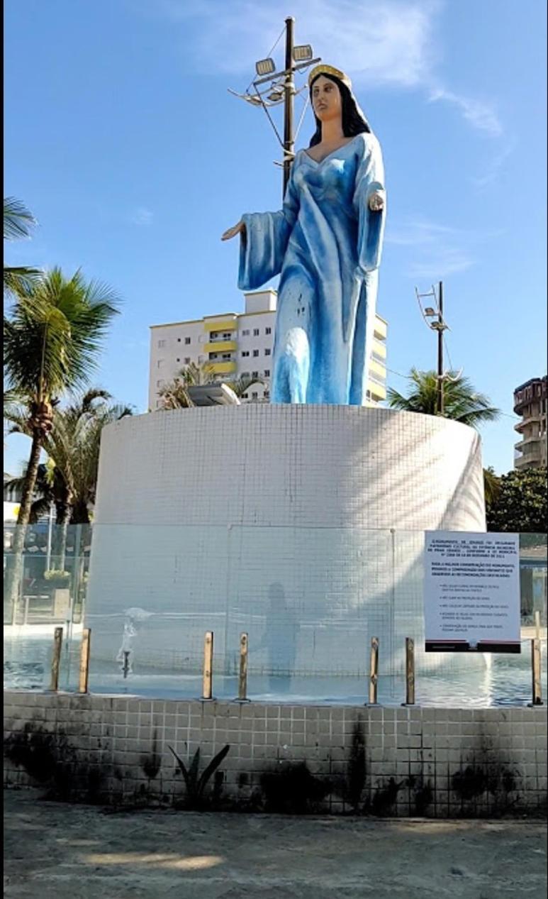 Ape Privilegiado No Centro Da Ocian E A 150M Da Praia E Feirinha, Com Wi-Fi E Garagem ! Praia Grande  Exterior foto